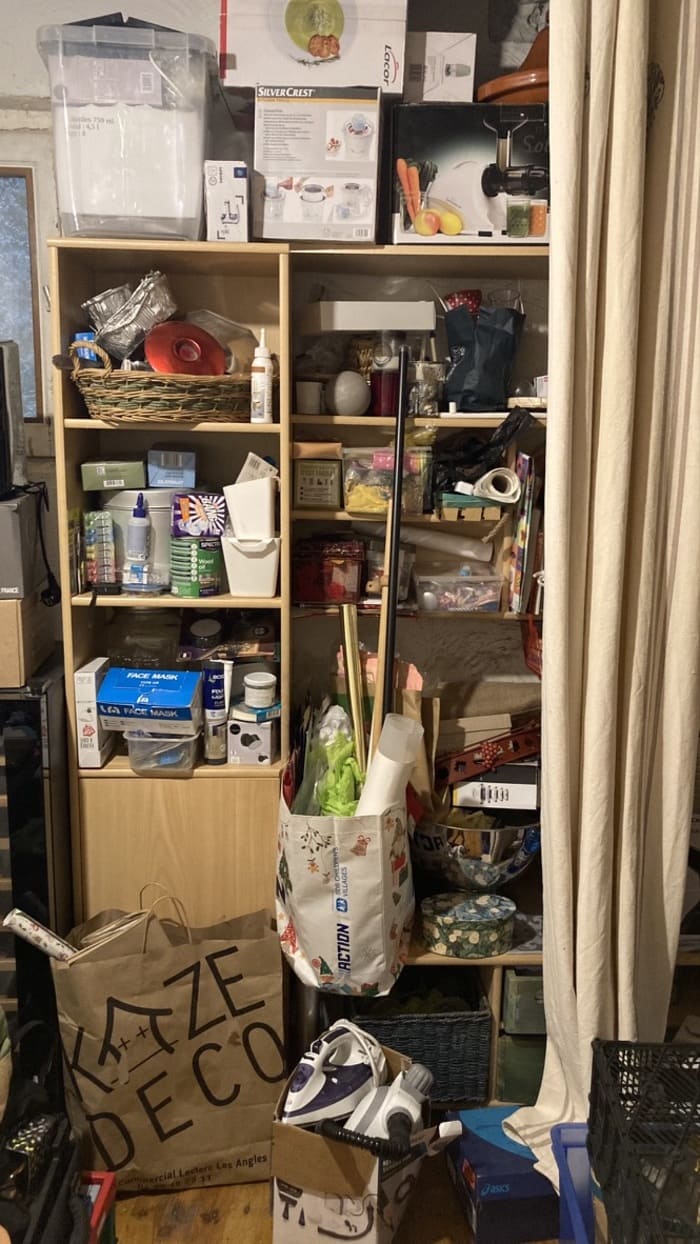 Espace de stockage encombré