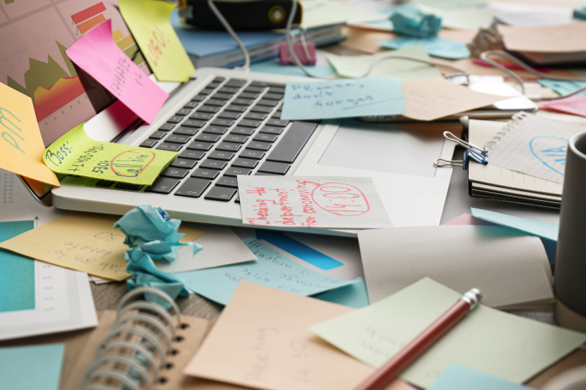 désordre rangement papier-bureau-maison-home organiser